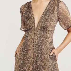 Ruffle hem mini dress